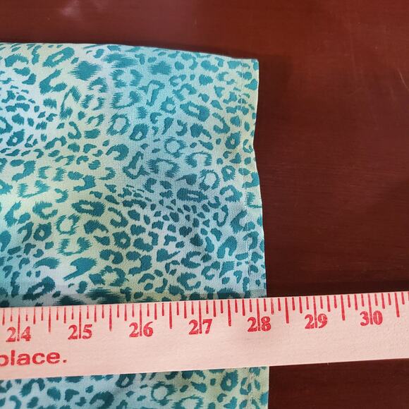 Belle Kim Gravel QVC Womens Leopard Animal Print V-Neck Blouse Top Size 3X Sheer - Picture 13 of 13